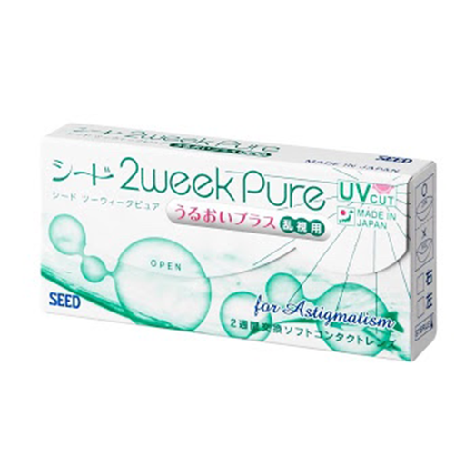SEED 2 week Pure for Astigmatism -6 lenses- box