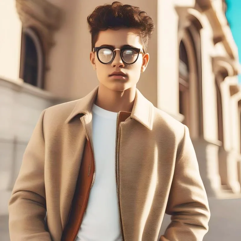 man wears glasses