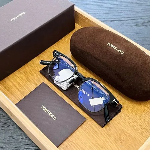 Tom Ford TF5932 D-B – Black Titanium Designer Glasses - Top Vision